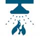 Smoke detectors, water sprinklers & Public announcement system at every floor